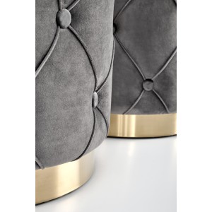 POLLY zestaw 2 puf, popiel (1p=2kpl)