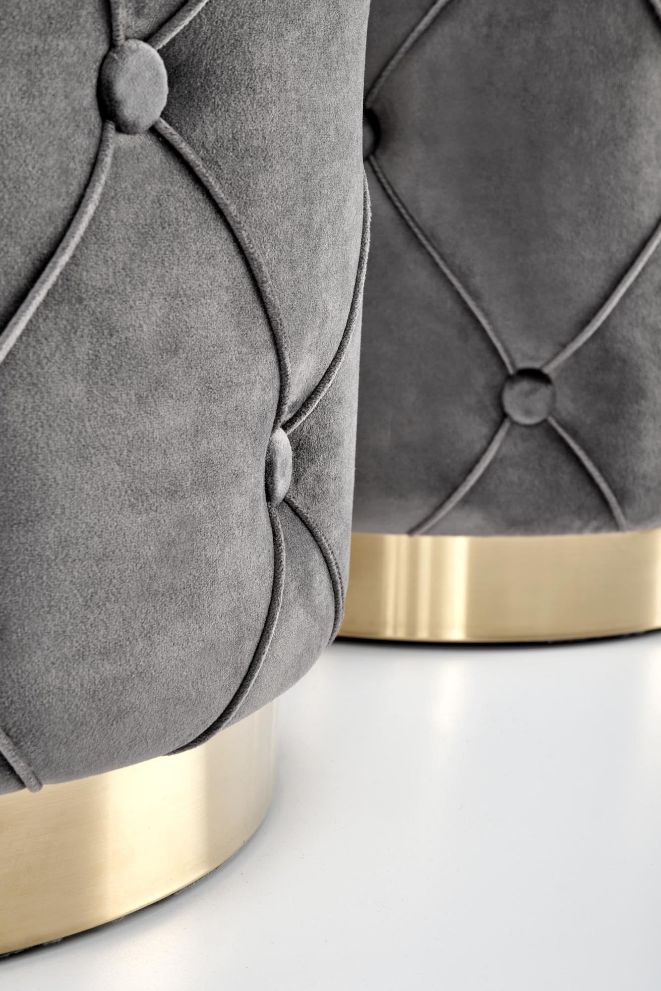 POLLY zestaw 2 puf, popiel (1p=2kpl)