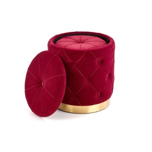 POLLY zestaw 2 puf, bordowy (1p=2kpl)