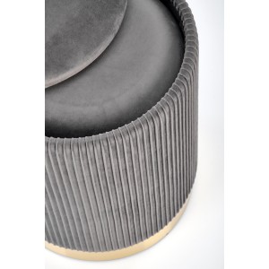 MONTY zestaw 2 puf, popielaty (1p=2kpl)