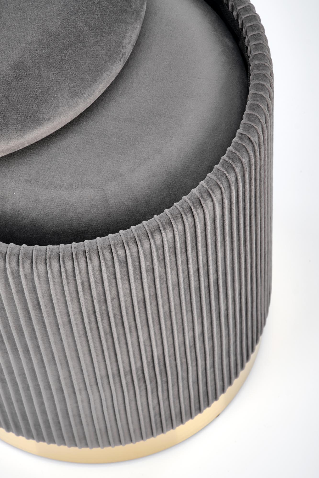 MONTY zestaw 2 puf, popielaty (1p=2kpl)