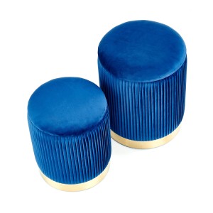 MONTY zestaw 2 puf, granatowy (1p=2kpl)