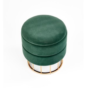 MINTY pufa ciemny zielony / złoty