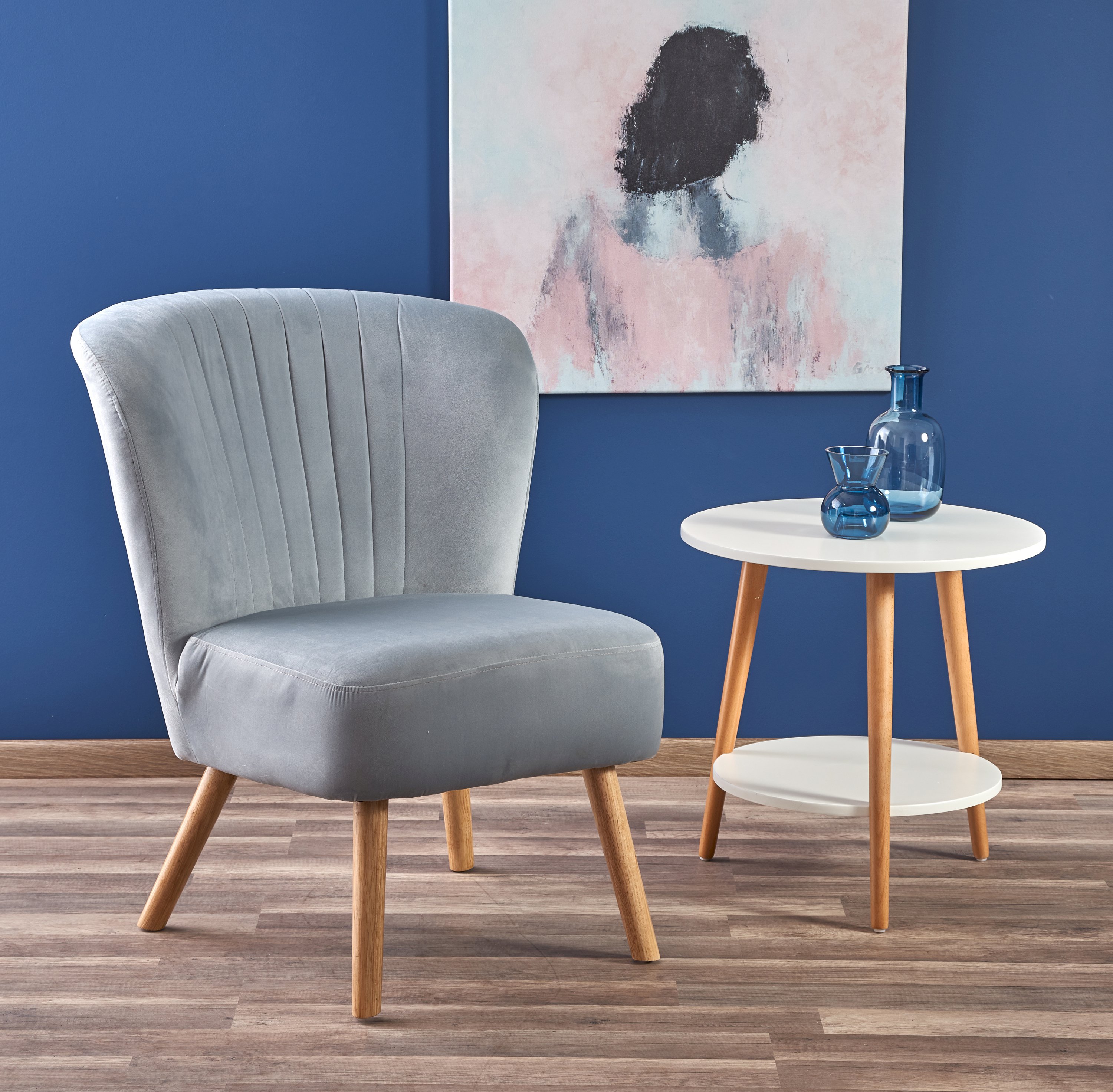 LANISTER fotel wypoczynkowy popielaty