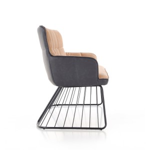 L1 sofa jasny brąz / czarny