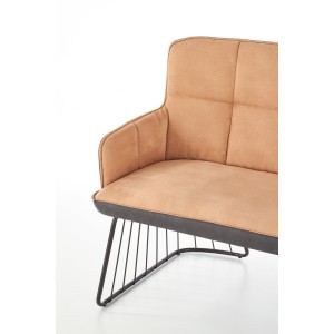 L1 sofa jasny brąz / czarny