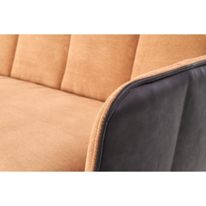 L1 sofa jasny brąz / czarny