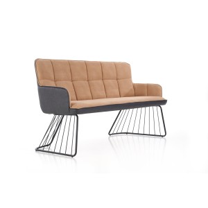 L1 sofa jasny brąz / czarny