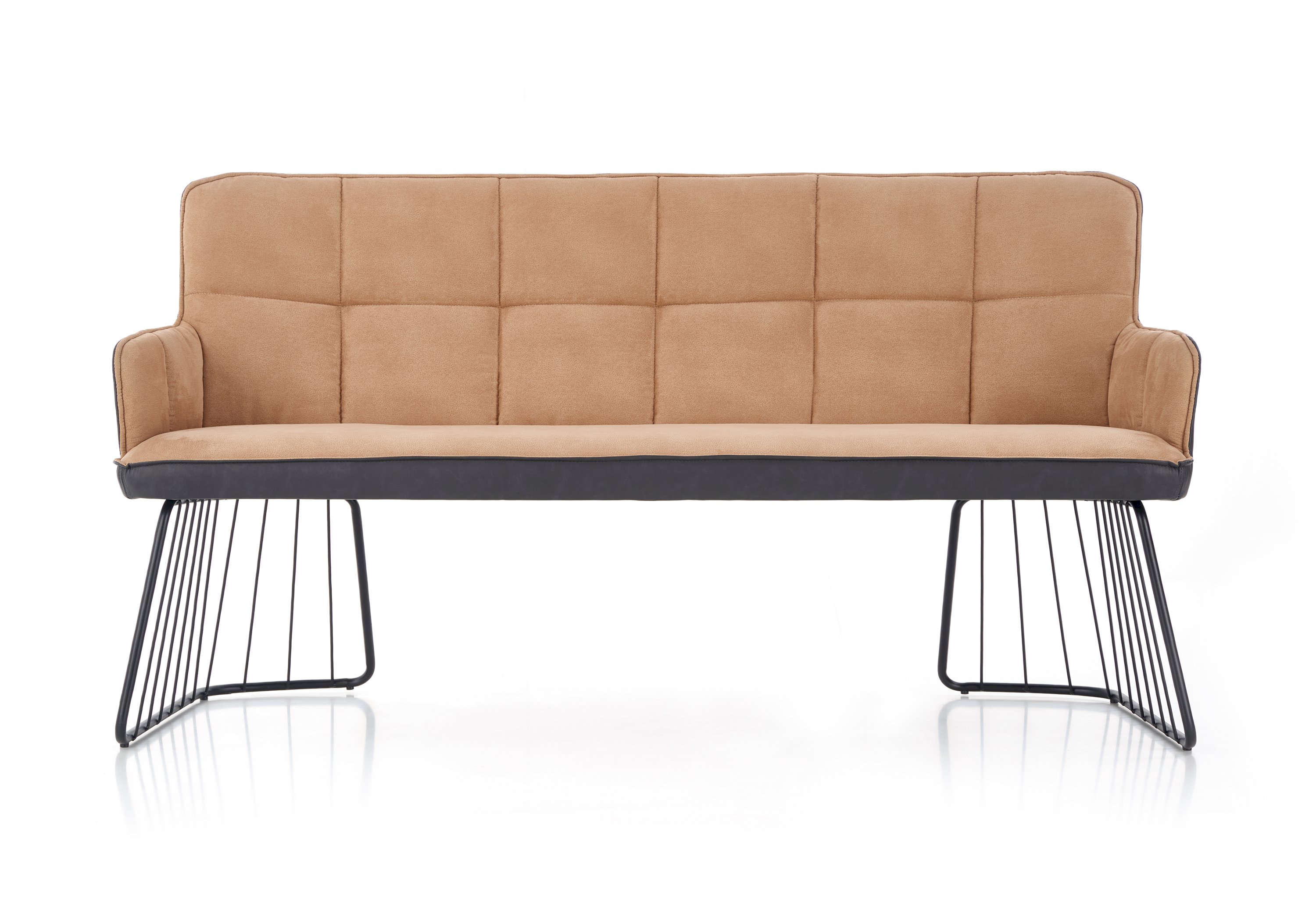 L1 sofa jasny brąz / czarny