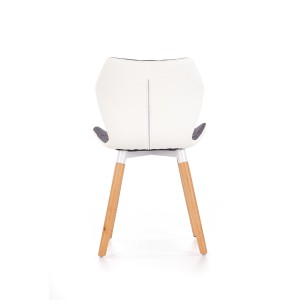 K277 krzesło biało / popiel