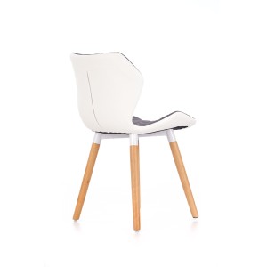K277 krzesło biało / popiel