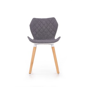 K277 krzesło biało / popiel