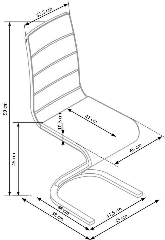 K194 krzesło czarny
