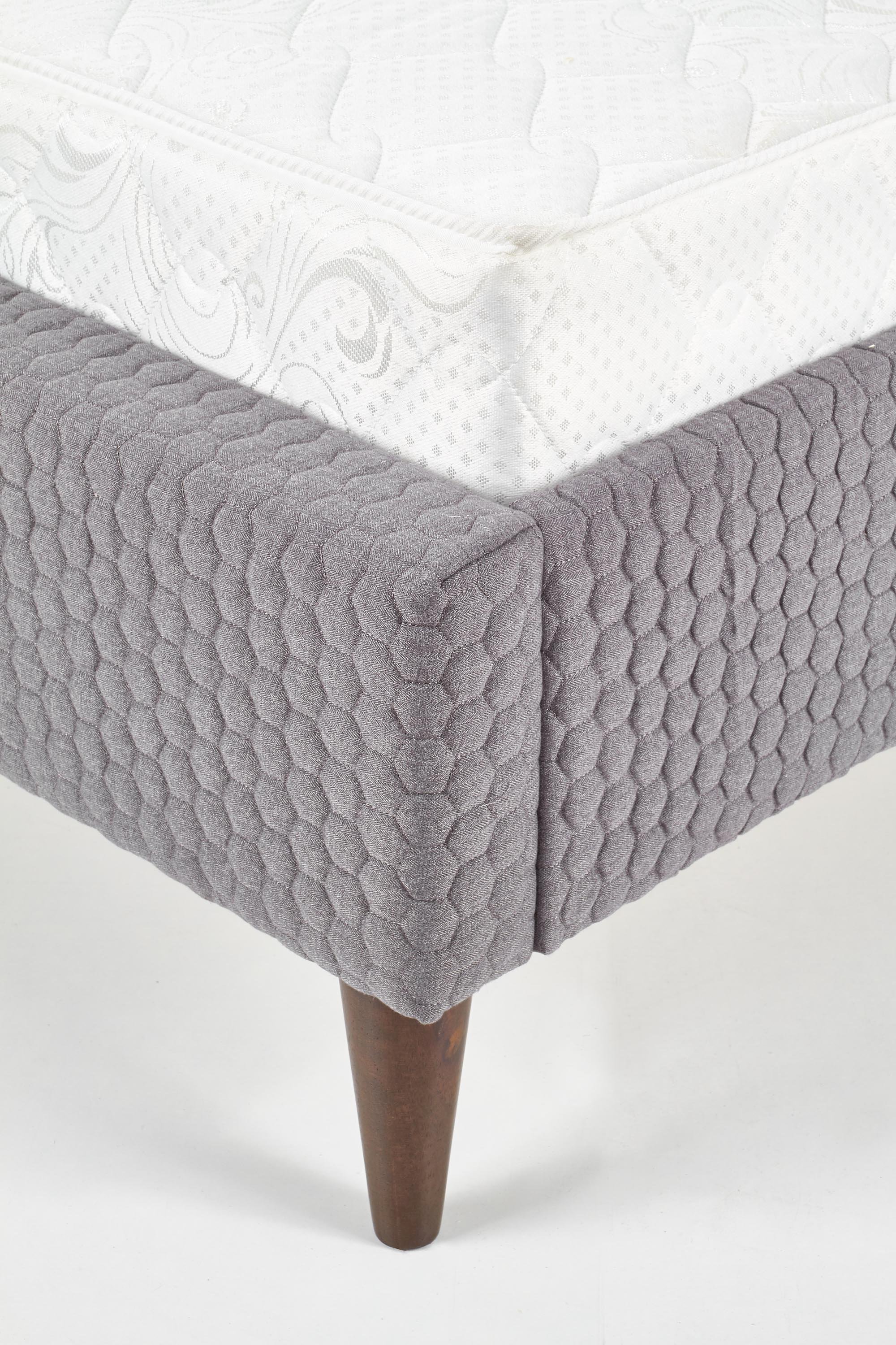 FLEXY łóżko tapicerowane popiel