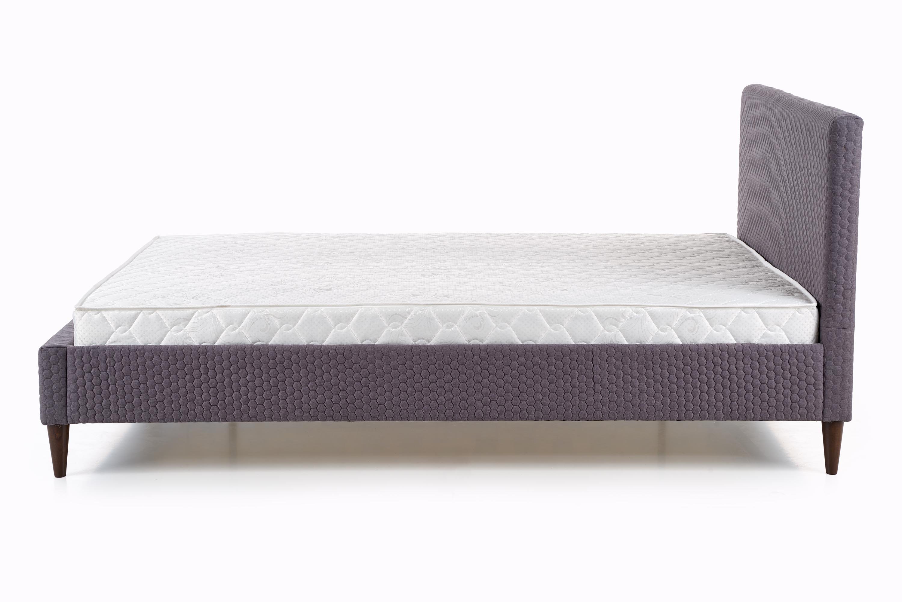 FLEXY łóżko tapicerowane popiel