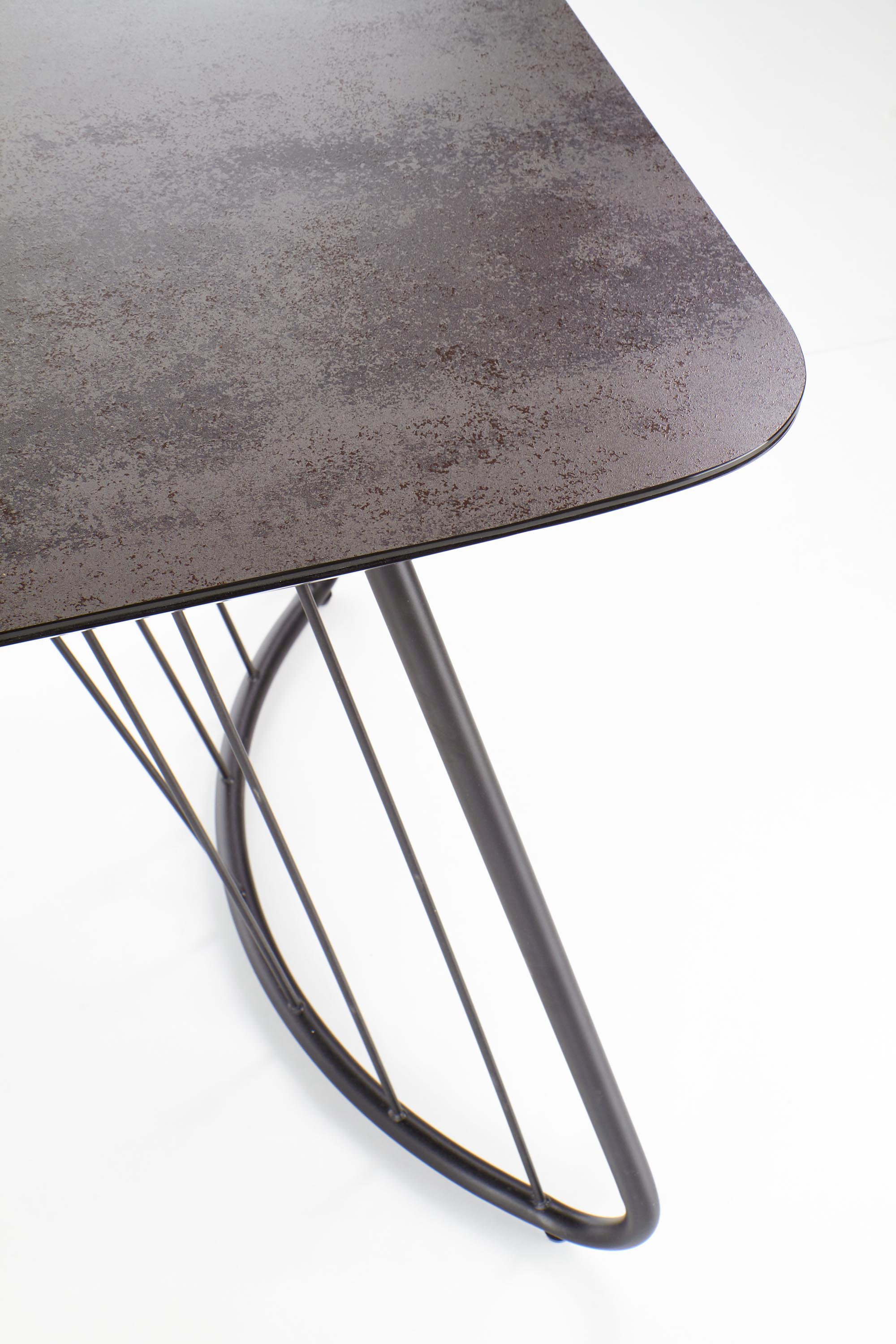 BOSTON stół ciemny popiel / czarny