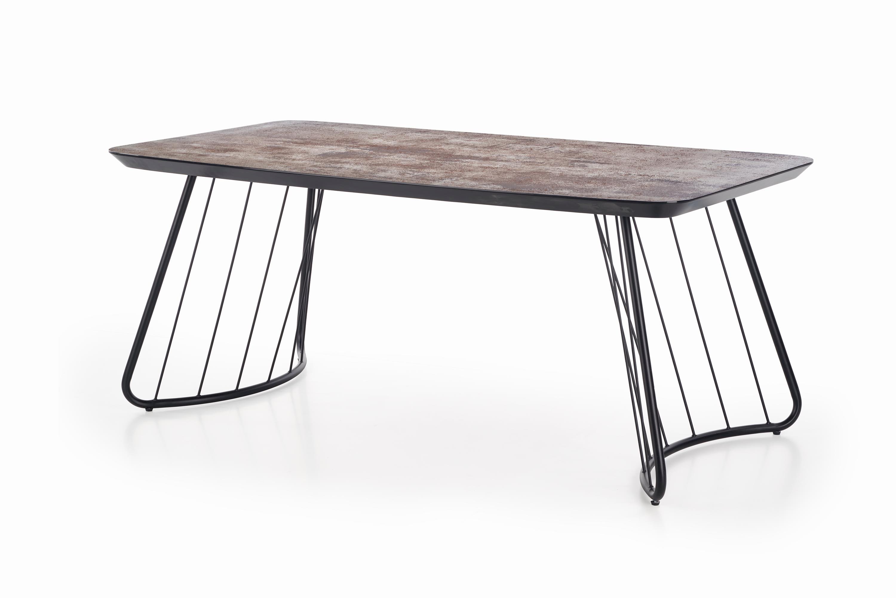 BOSTON stół ciemny popiel / czarny