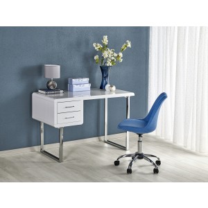 B30 biurko biały-chrom