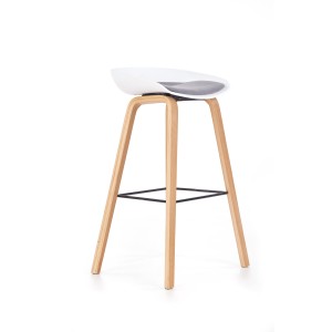 H86 hoker biało / popiel