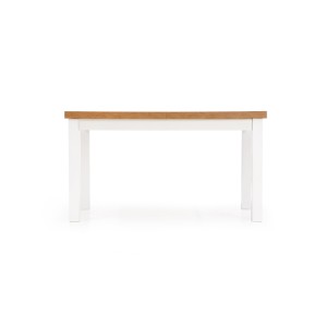 TIAGO stół rozkładany 140-220/80 blat: dąb lancelot, nogi: biały