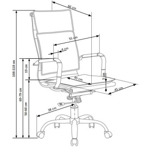 MANTUS fotel gabinetowy czarny