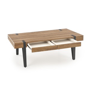 TULUZA ława orzech miodowy / czarny