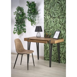 B39 biurko czarny / orzech miodowy