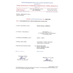 ADMIRAL fotel gabinetowy popielato / czarny
