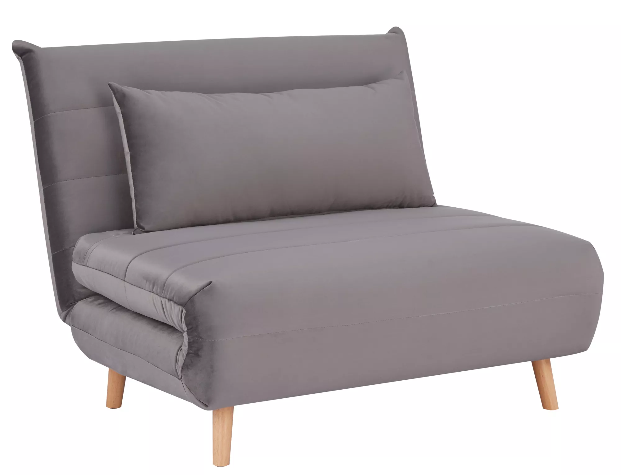 Fotel spike velvet szary tap.139/buk