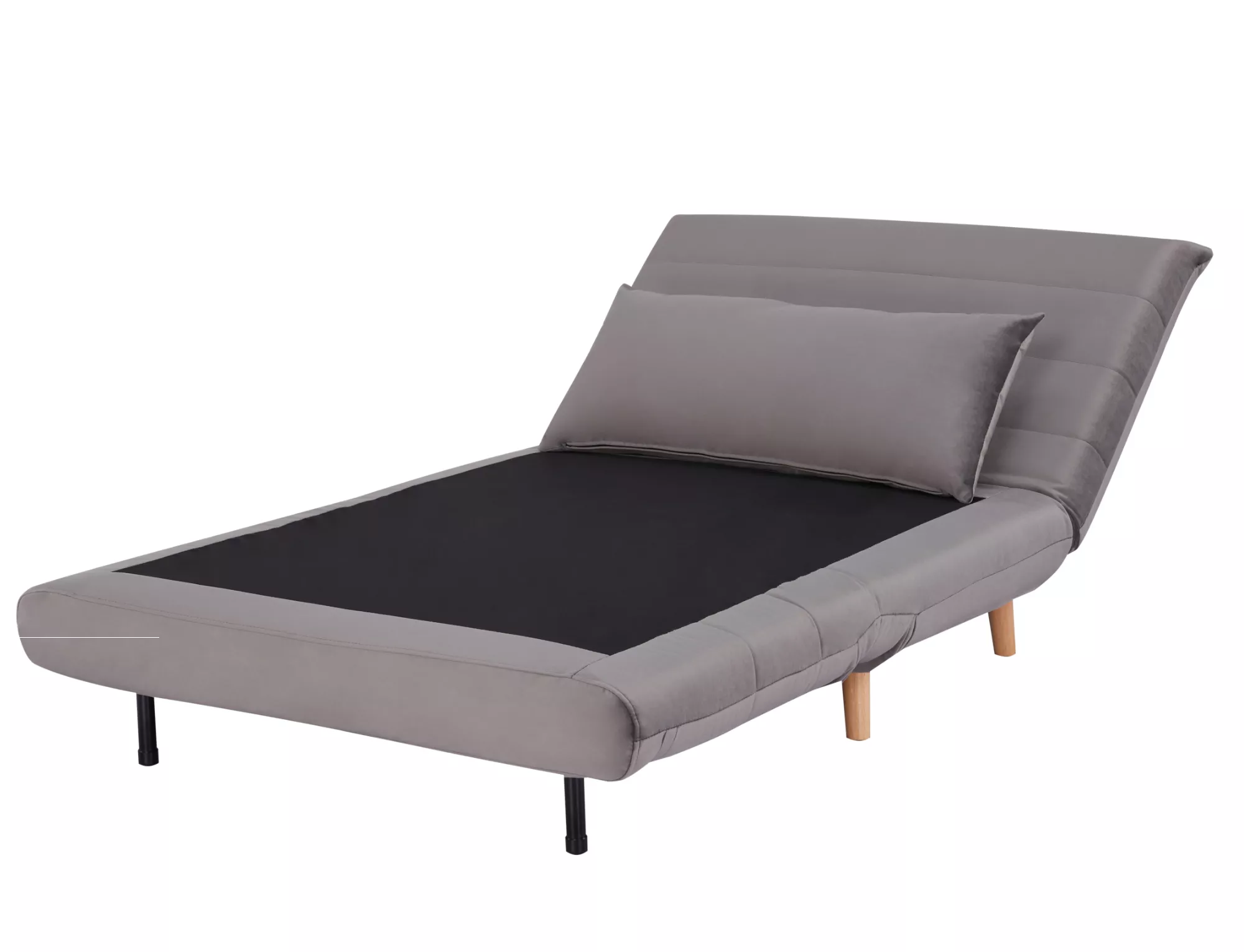 Fotel spike velvet szary tap.139/buk