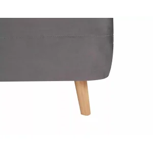 Fotel spike velvet szary tap.139/buk