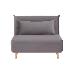 Fotel spike velvet szary tap.139/buk