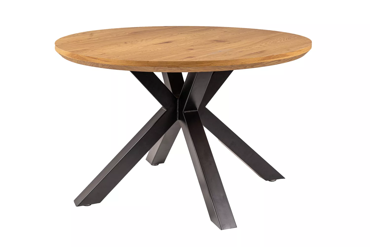 Stół ritmo dąb/czarny stelaż fi 120