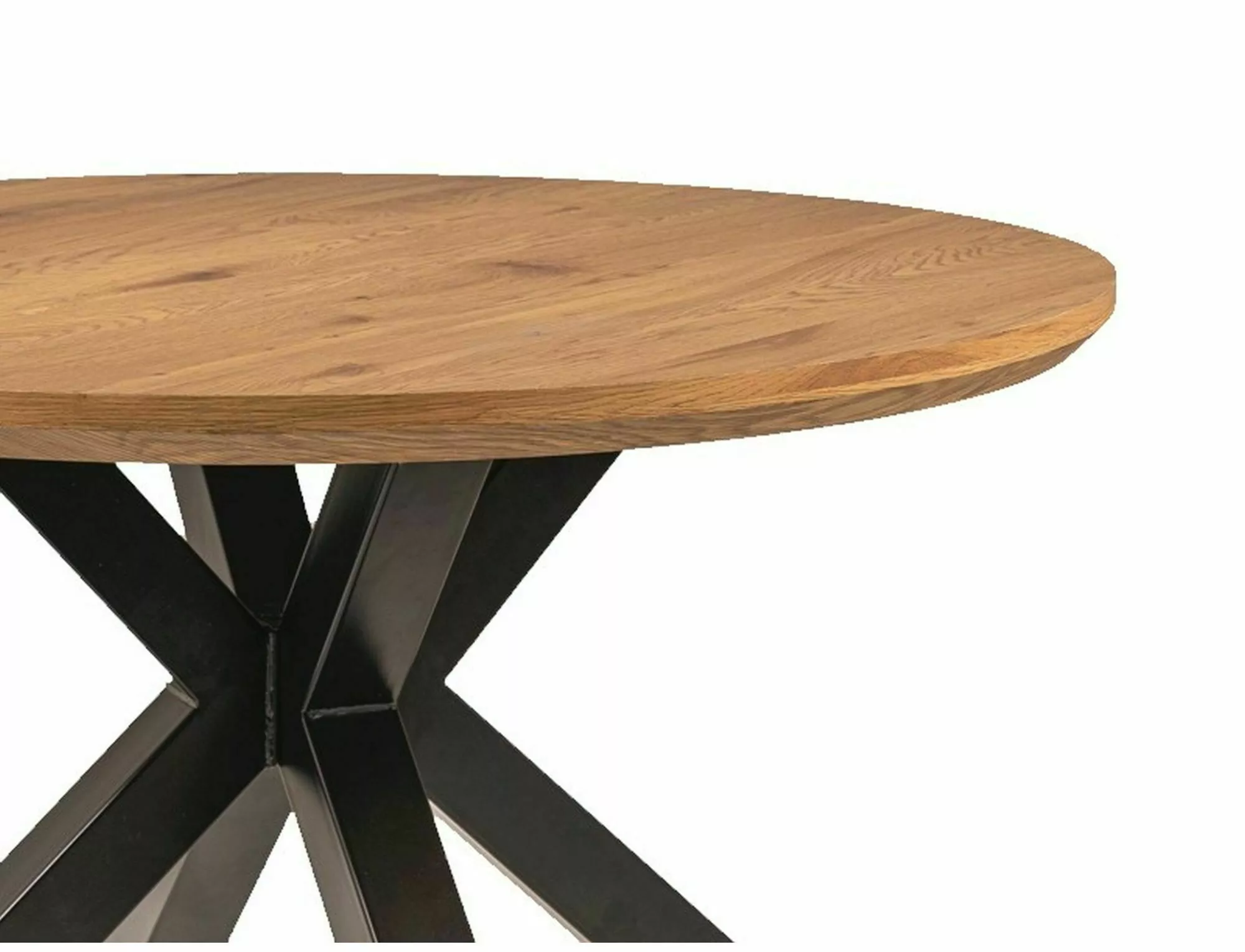 Stół ritmo dąb/czarny stelaż fi 120