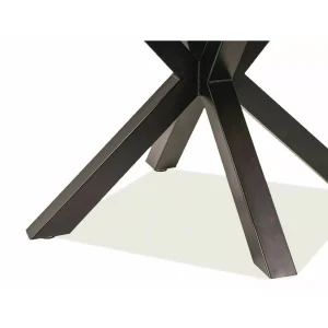 Stół ritmo dąb/czarny stelaż fi 120