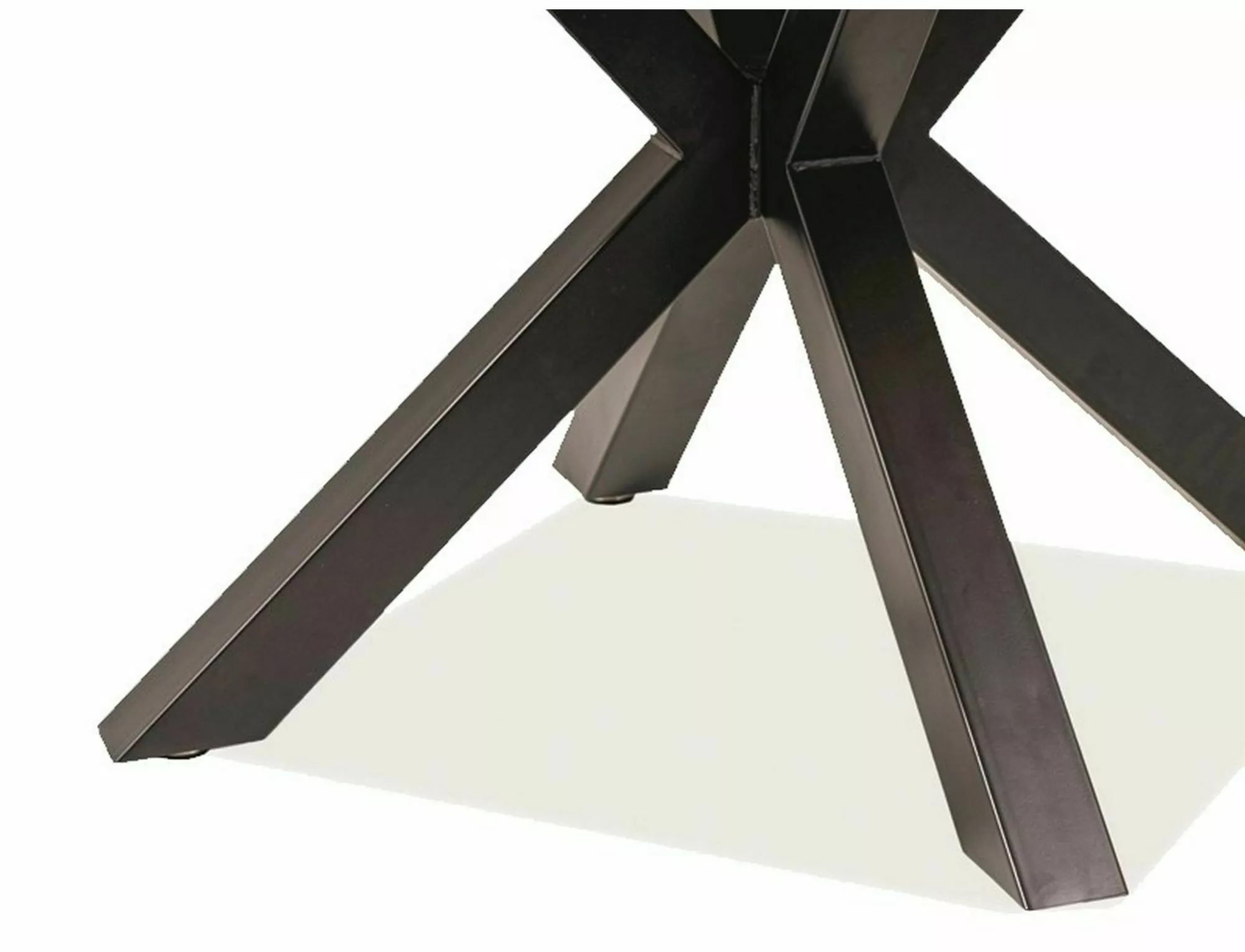 Stół ritmo dąb/czarny stelaż fi 120