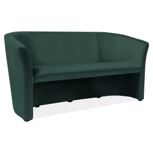 Sofa tm-3 velvet zielony bluvel 78 / wenge