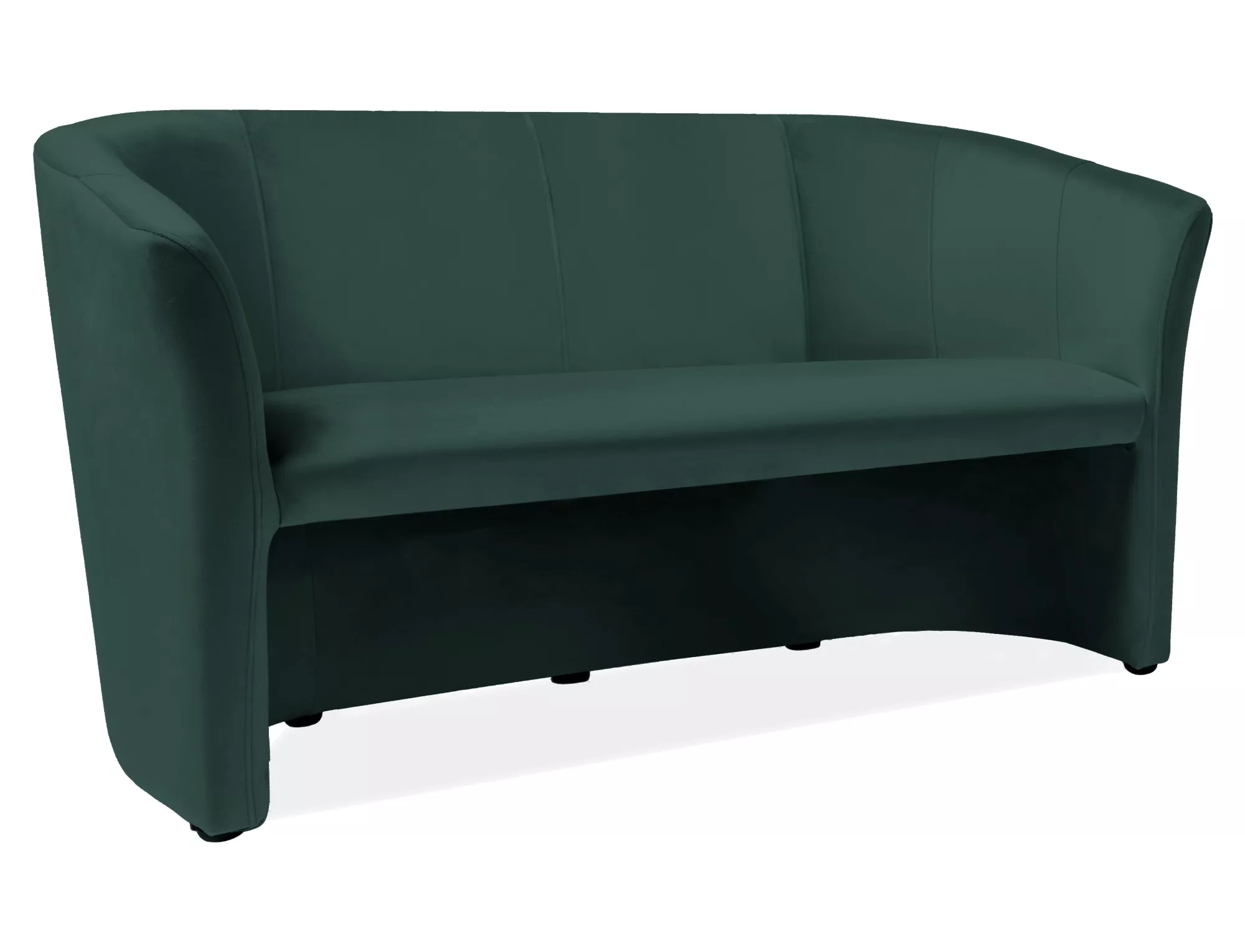 Sofa tm-3 velvet zielony bluvel 78 / wenge