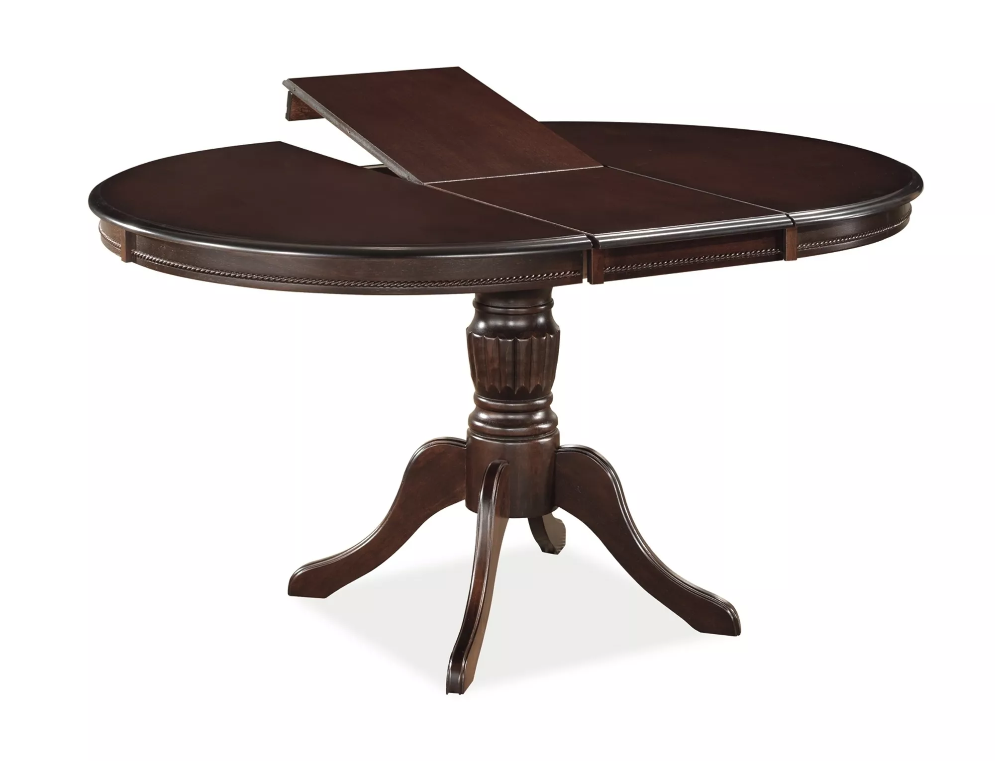 Stół olivia ciemny orzech 106(141)x106