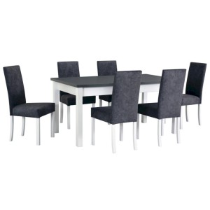 Stół Modena 1 + 6 krzeseł Roma 2 (zest. DX27)