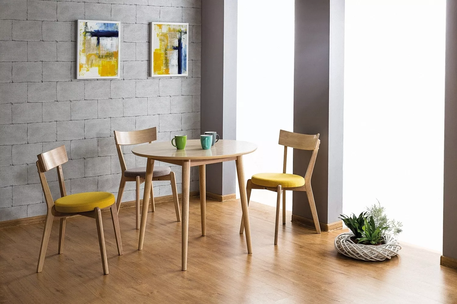 Stół nelson dąb miodowy 90x90