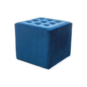 Puf lori velvet  granatowy bluvel 86