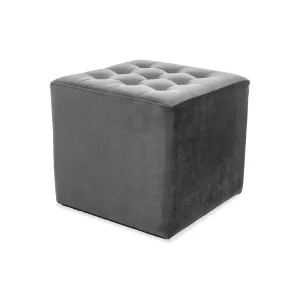 Puf lori velvet  szary bluvel 14