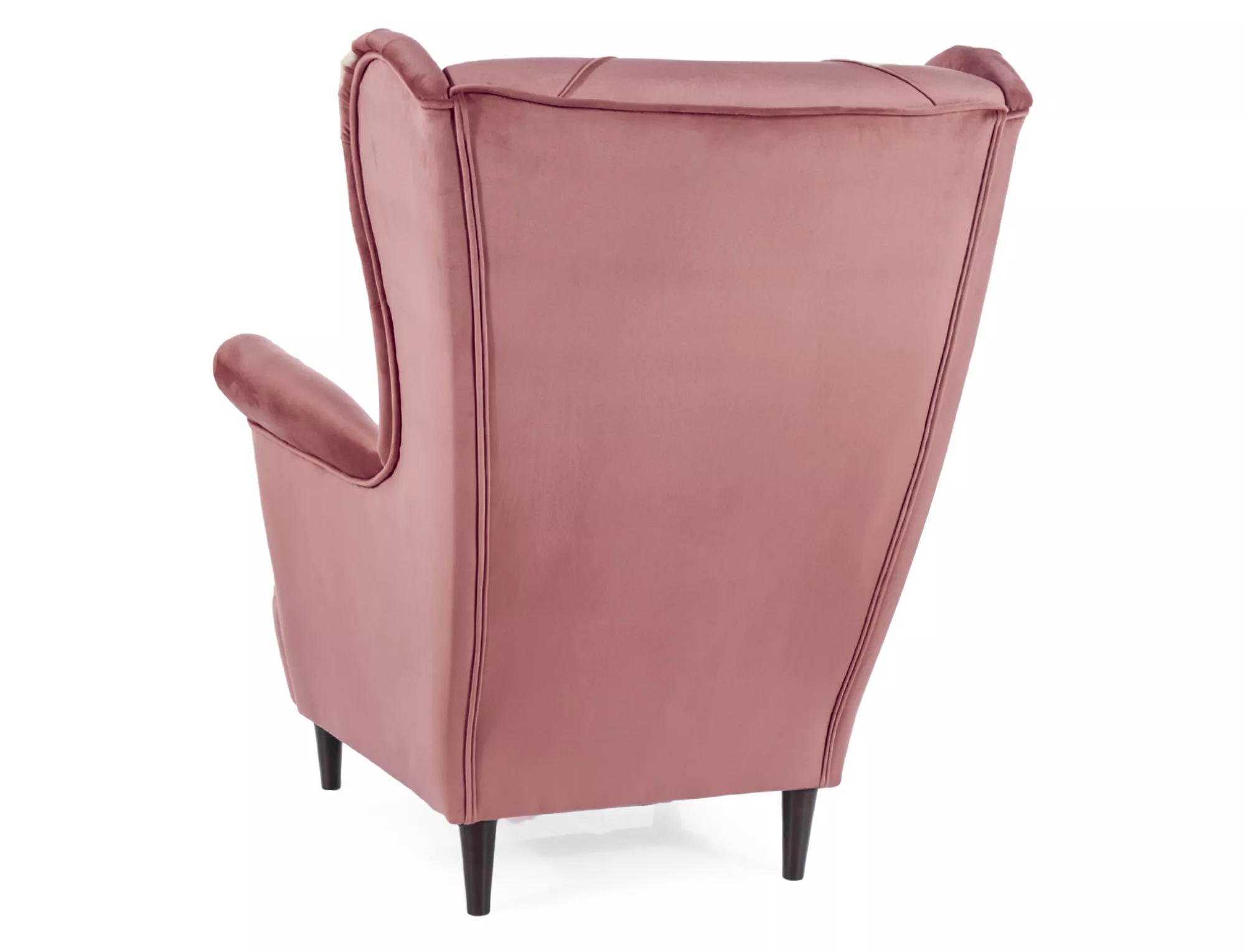 Fotel lady velvet róż antyczny bluvel 52 / wenge