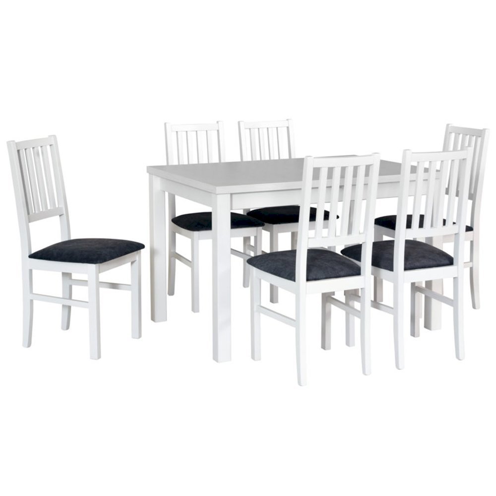 Stół Max 5 + 6 krzeseł Nilo 7 (zest. DX26)