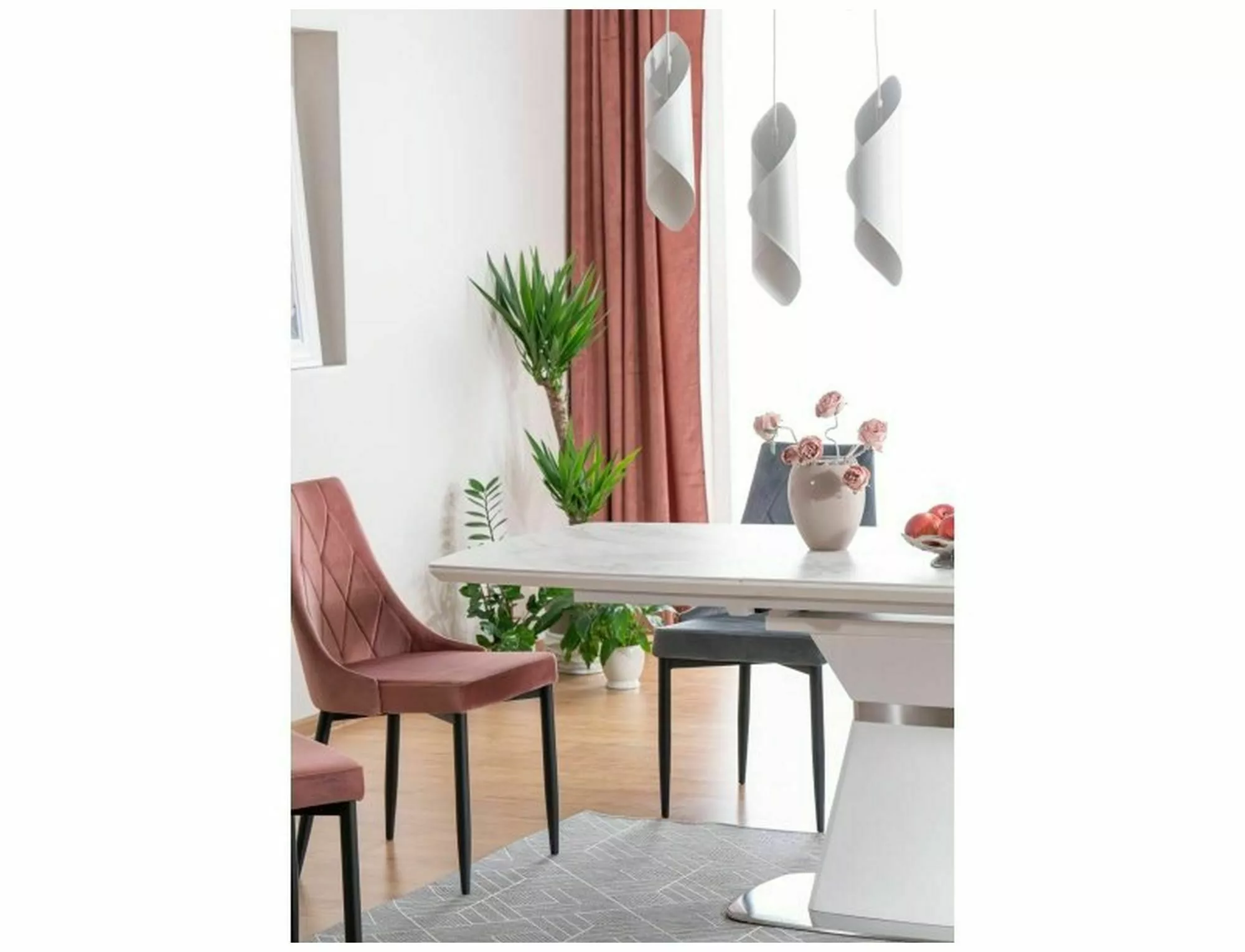 Stół saturn ii ceramic biały efekt marmuru/biały mat 160(210)x90