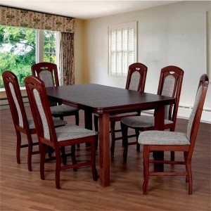 Stół Fornir 4 + 6 krzeseł Łuk (zest. FX18)