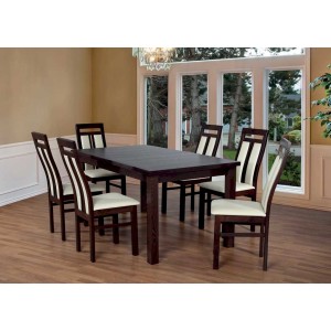 Stół Fornir Max 6 + 6 krzeseł Werona (zest. FX7)