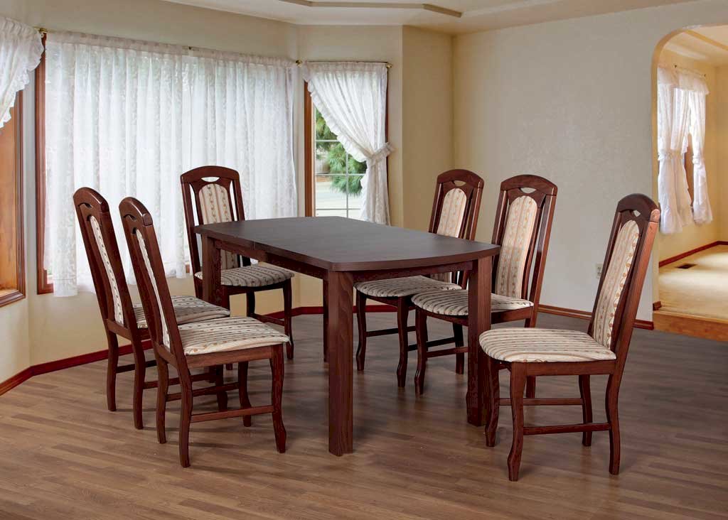 Stół Łuk 11 + 6 krzeseł Łuk (zest. FX14)