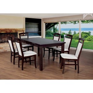 Stół Fornir Max 6 + 6 krzeseł Tolek (zest. FX13)